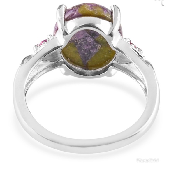 Tasmanian Stichtite, Simulated Ruby Color Diamond - Picture 6 of 7